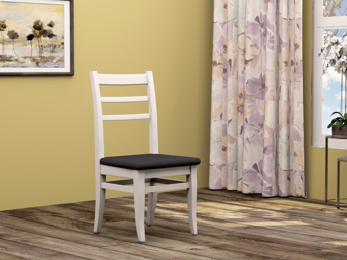 Трапезен стол 06-бял